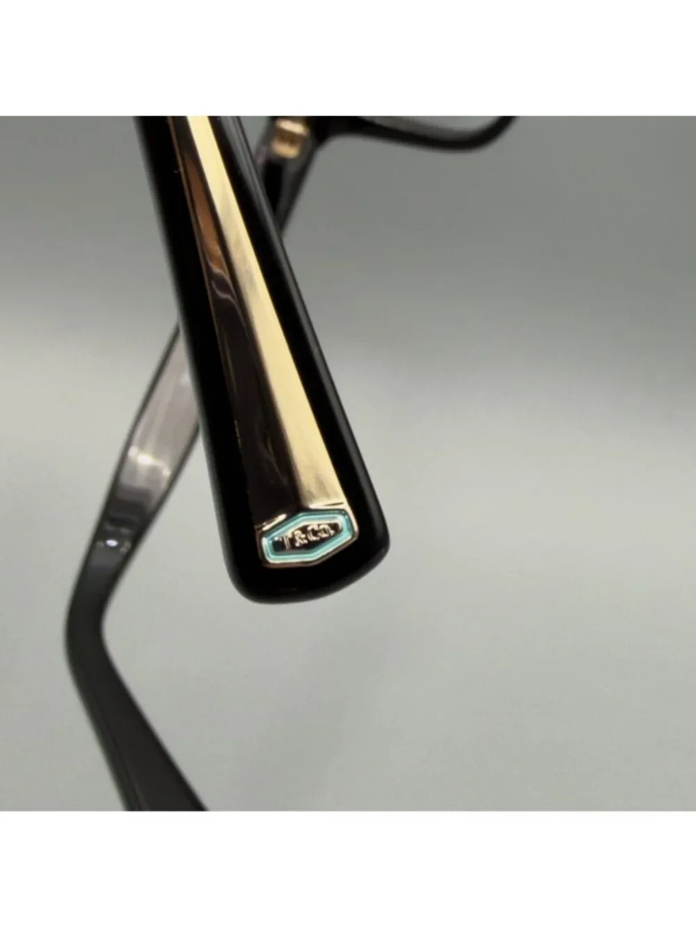 Tiffany & Co. TF2249 8001 Eyeglasses Frame Black Gold Cat Eye Full Rim 52-16-140